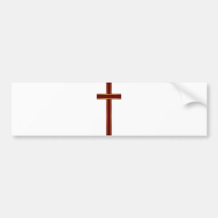 Christian cross bumper sticker
