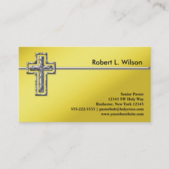 Christian Cross Business Cards (Front)