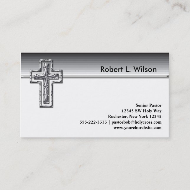 Christian Cross Business Cards (Front)