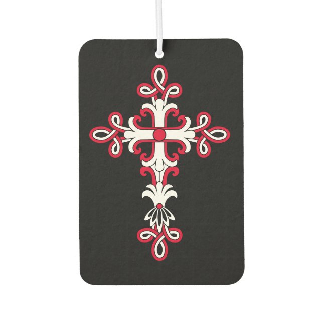 Christian cross car air freshener (Front)