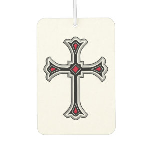 Christian cross car air freshener