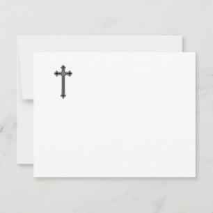 Christian cross card