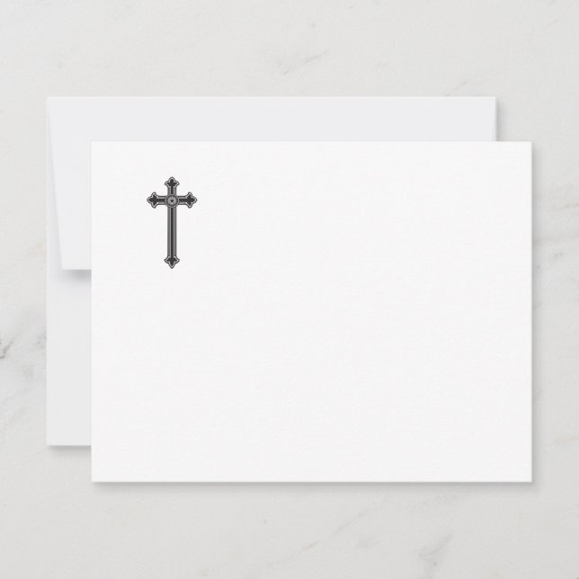 Christian cross card (Front)