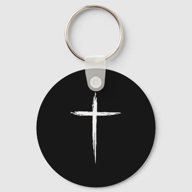 Christian Cross Christians Men Women Jesus Christ  Key Ring (Front)