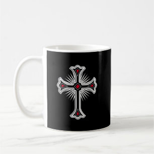 Christian cross coffee mug