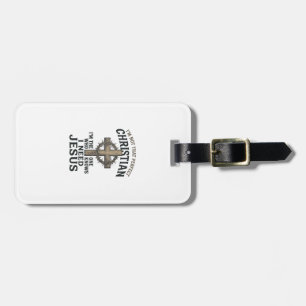 Christian Cross Crown of Thorns Vintage Faith Shir Luggage Tag