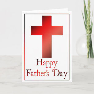 Christian Cross Design 9 Happy Father's Day Card