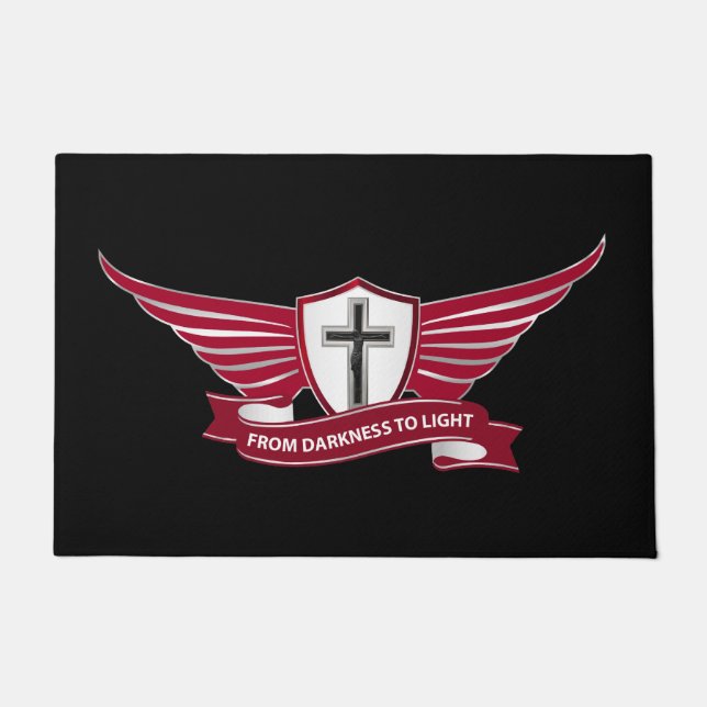 Christian cross doormat (Front)