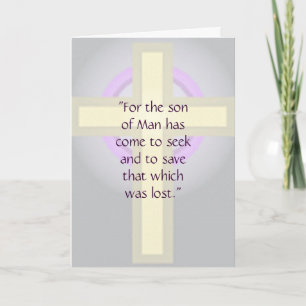 Christian Cross Easter Card