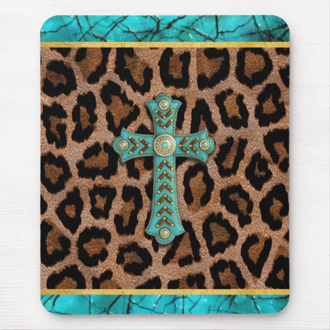 Christian Cross Easter Jesus Baptist Catholic Love Mouse Mat (Front)