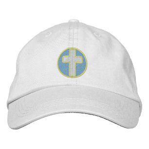 Christian Cross Embroidered Hat