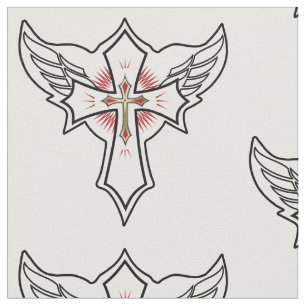 Christian cross fabric