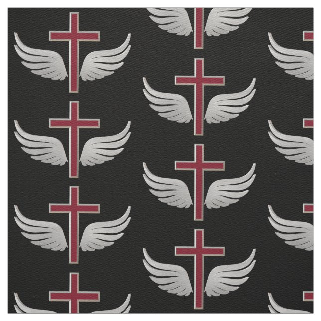 Christian cross fabric (Swatch)