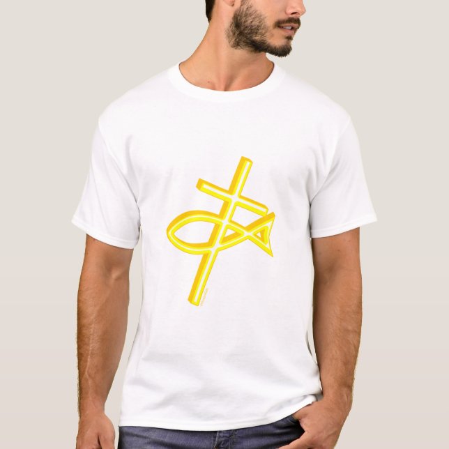 Christian Cross Fish T-Shirt (Front)