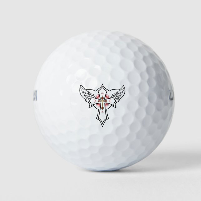Christian cross golf balls (Front)