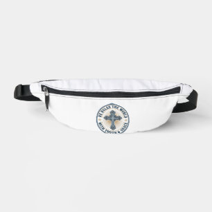 Christian Cross He Rules the World Bum Bags