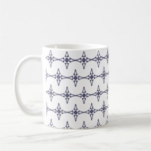Christian Cross In Celestial Blue Art Coffee Mug