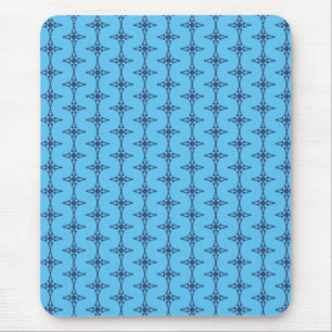 Christian Cross In Celestial Blue Art Mouse Mat