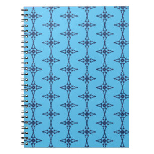 Christian Cross In Celestial Blue Art Notebook