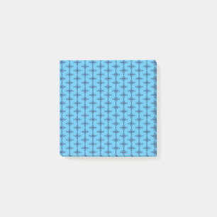 Christian Cross In Celestial Blue Art Post-it Notes
