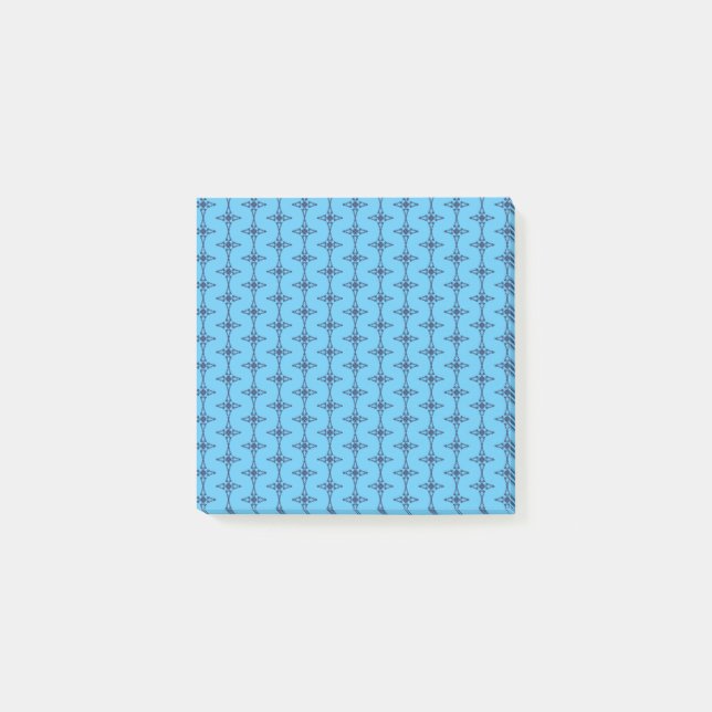 Christian Cross In Celestial Blue Art Post-it Notes (Front)