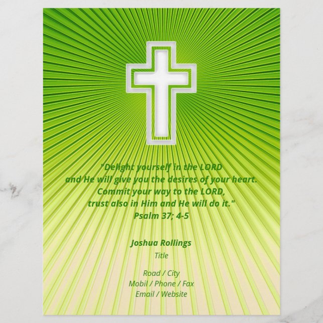 Christian Cross | Inspirational Flyer (Front)