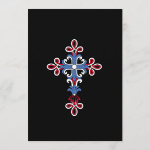 Christian cross invitation