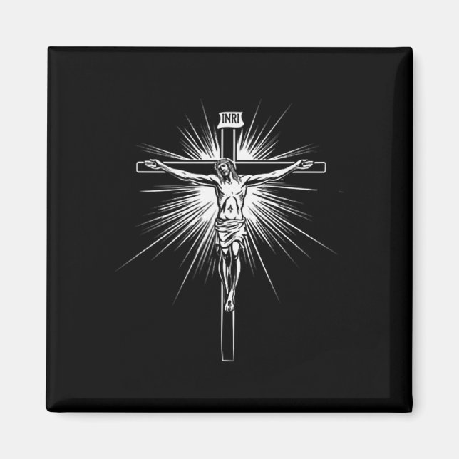 Christian Cross Jesus Christ Men Women Christians  Magnet (Front)