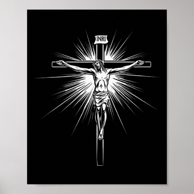 Christian Cross Jesus Christ Men Women Christians  Poster (Front)