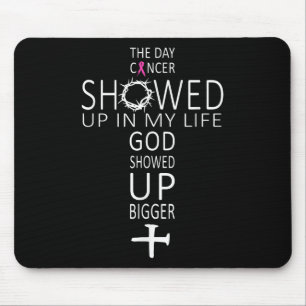 Christian Cross Jesus Pink Breast Cancer Awareness Mouse Mat