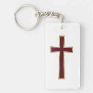 Christian cross key ring