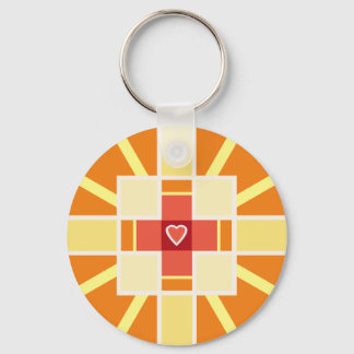 Christian cross   key ring