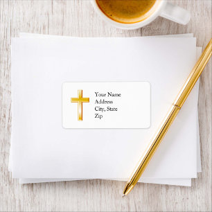 Christian Cross Labels