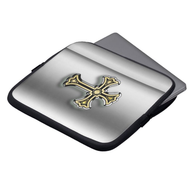 Christian Cross Laptop Sleeve (Front Top)