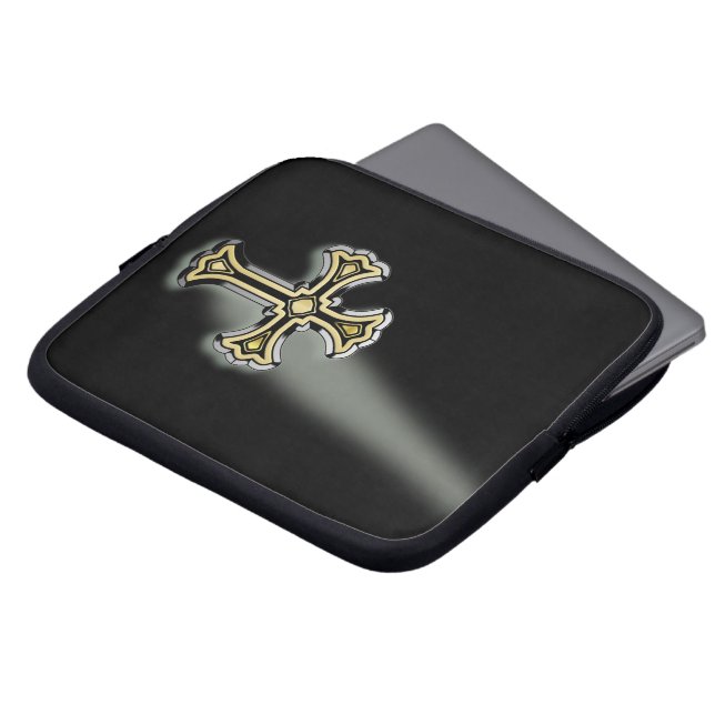 Christian Cross Laptop Sleeve (Front Top)