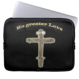 Christian cross laptop sleeve