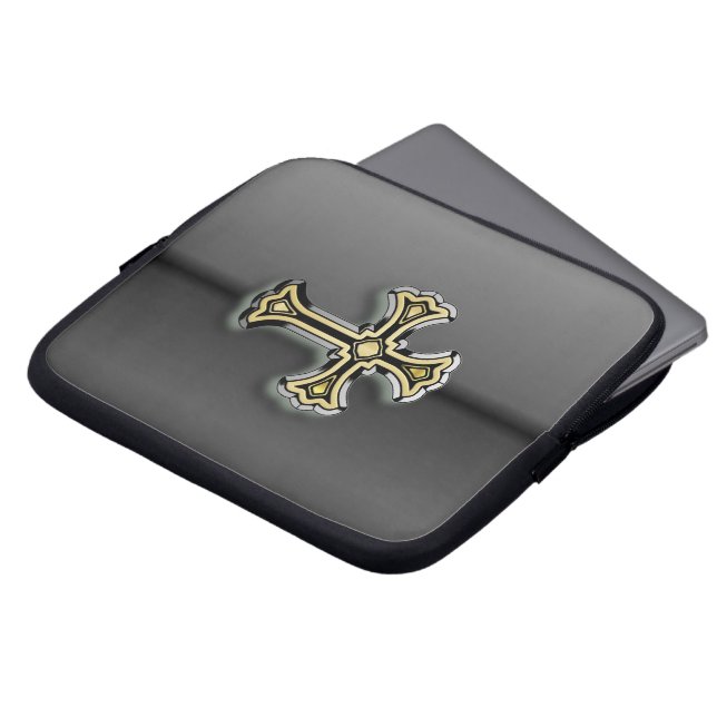 Christian Cross Laptop Sleeve (Front Top)