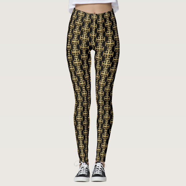 Christian cross leggings (Front)