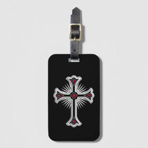 Christian cross luggage tag
