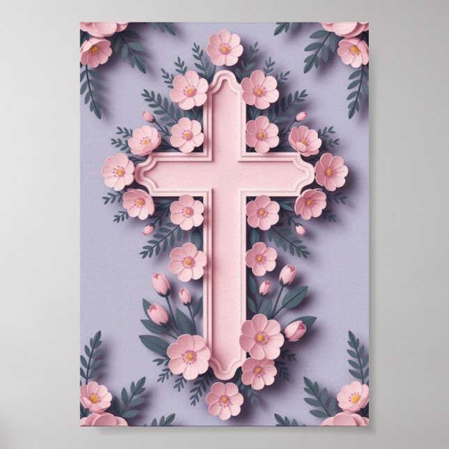 Christian Cross Matte Poster (Front)