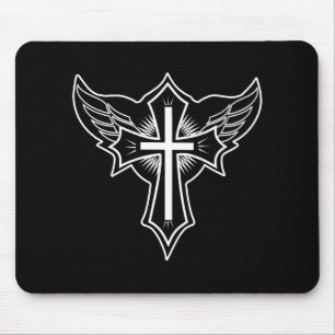Christian cross mouse mat