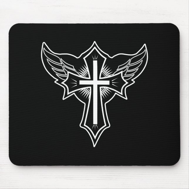 Christian cross mouse mat (Front)