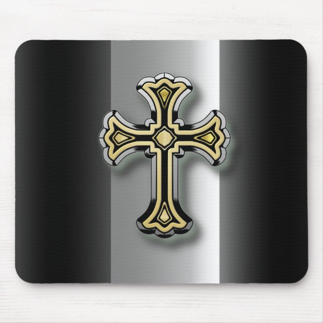 Christian Cross Mouse Mat (Front)