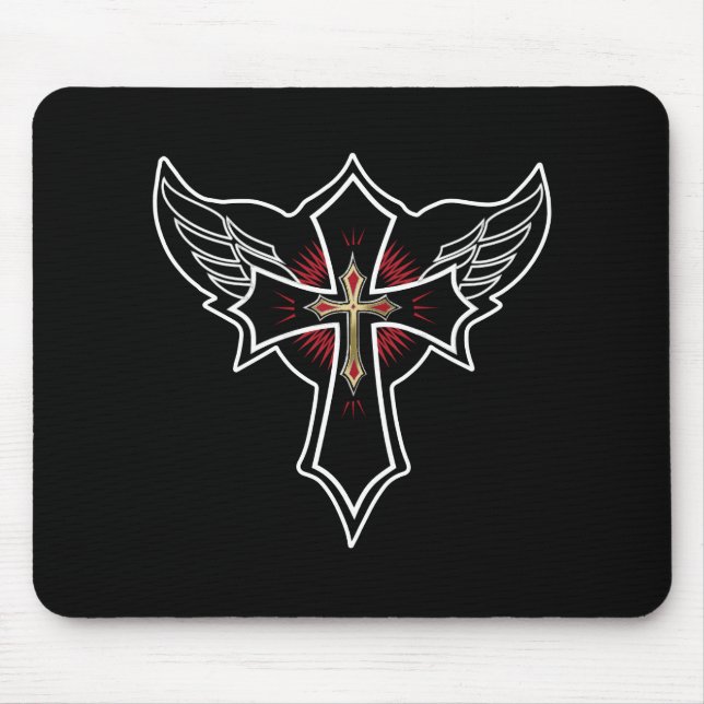 Christian cross mouse mat (Front)