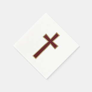 Christian cross napkin