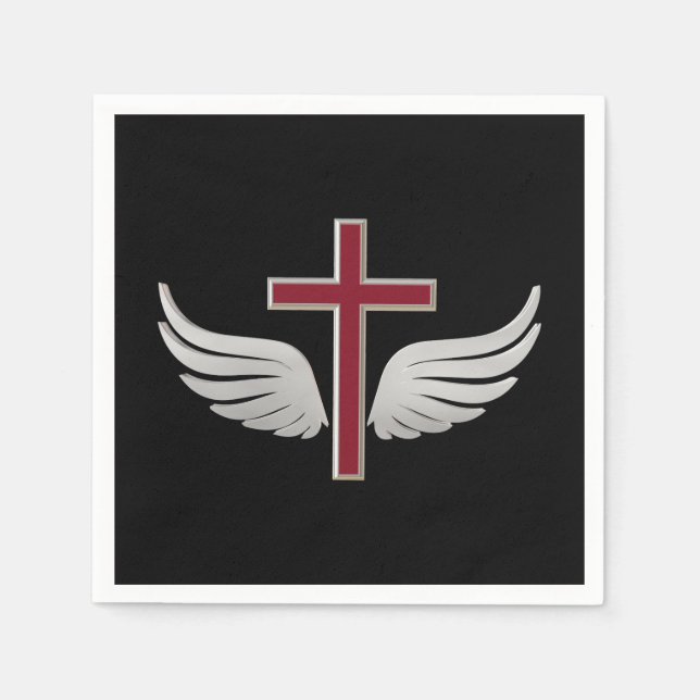 Christian cross napkin (Front)