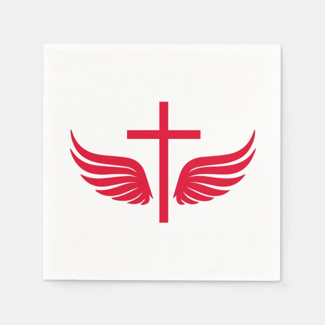 Christian cross napkin (Front)