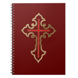 Christian cross notebook