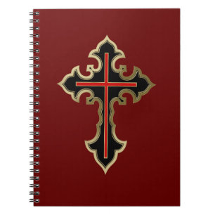 Christian cross notebook
