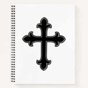 Christian cross notebook